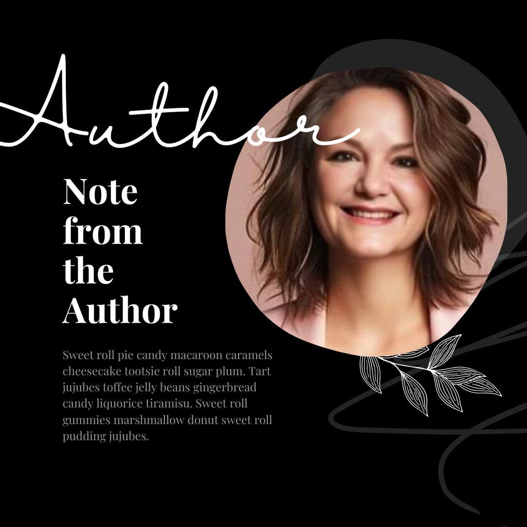 Author note from the author, providing insights and background information on the work